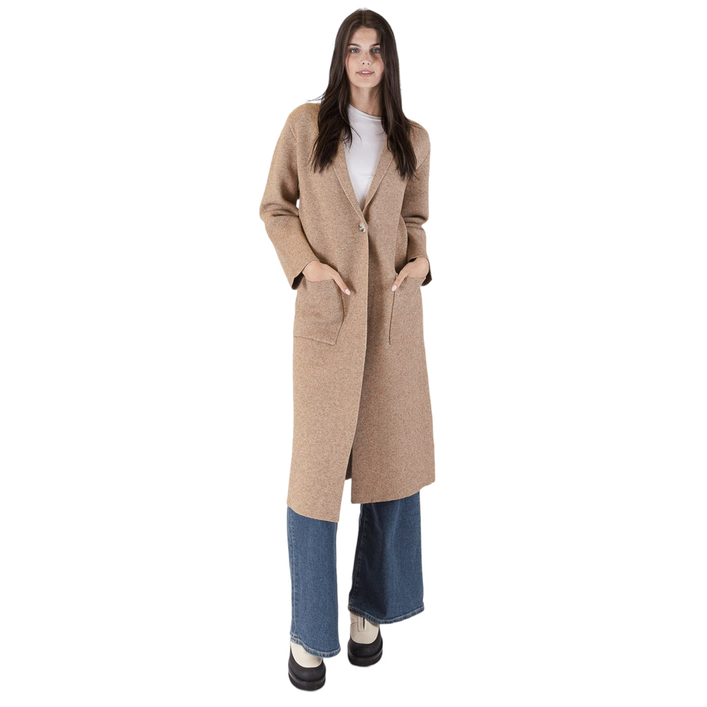 Judith Long Coat in Camel-Veri Peri