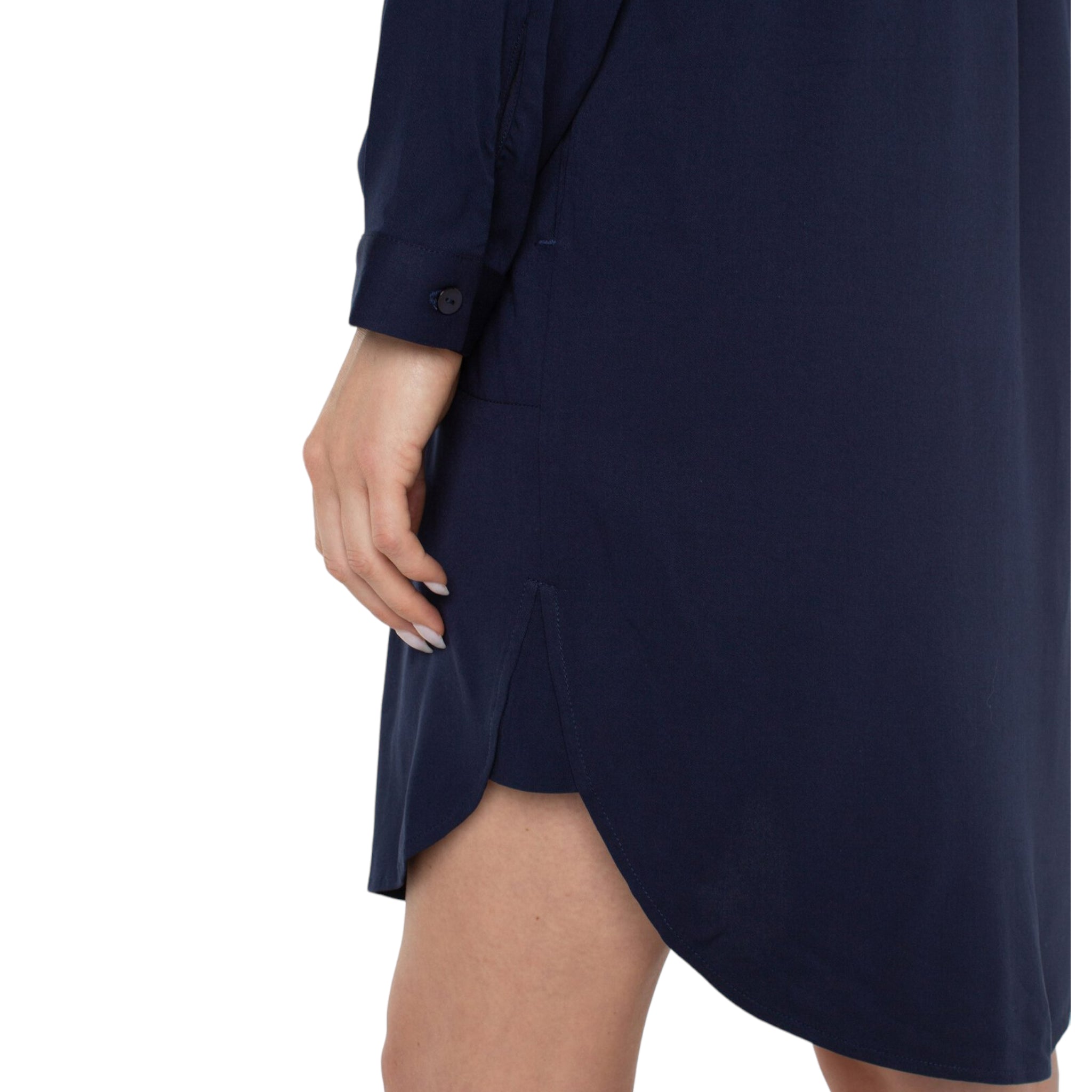 Popover Shirt Dress-Veri Peri