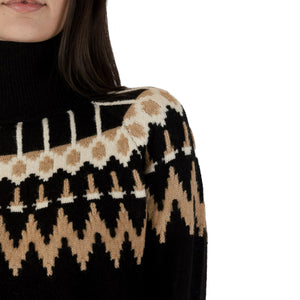 Candace Fairisle Mockneck Sweater-Veri Peri