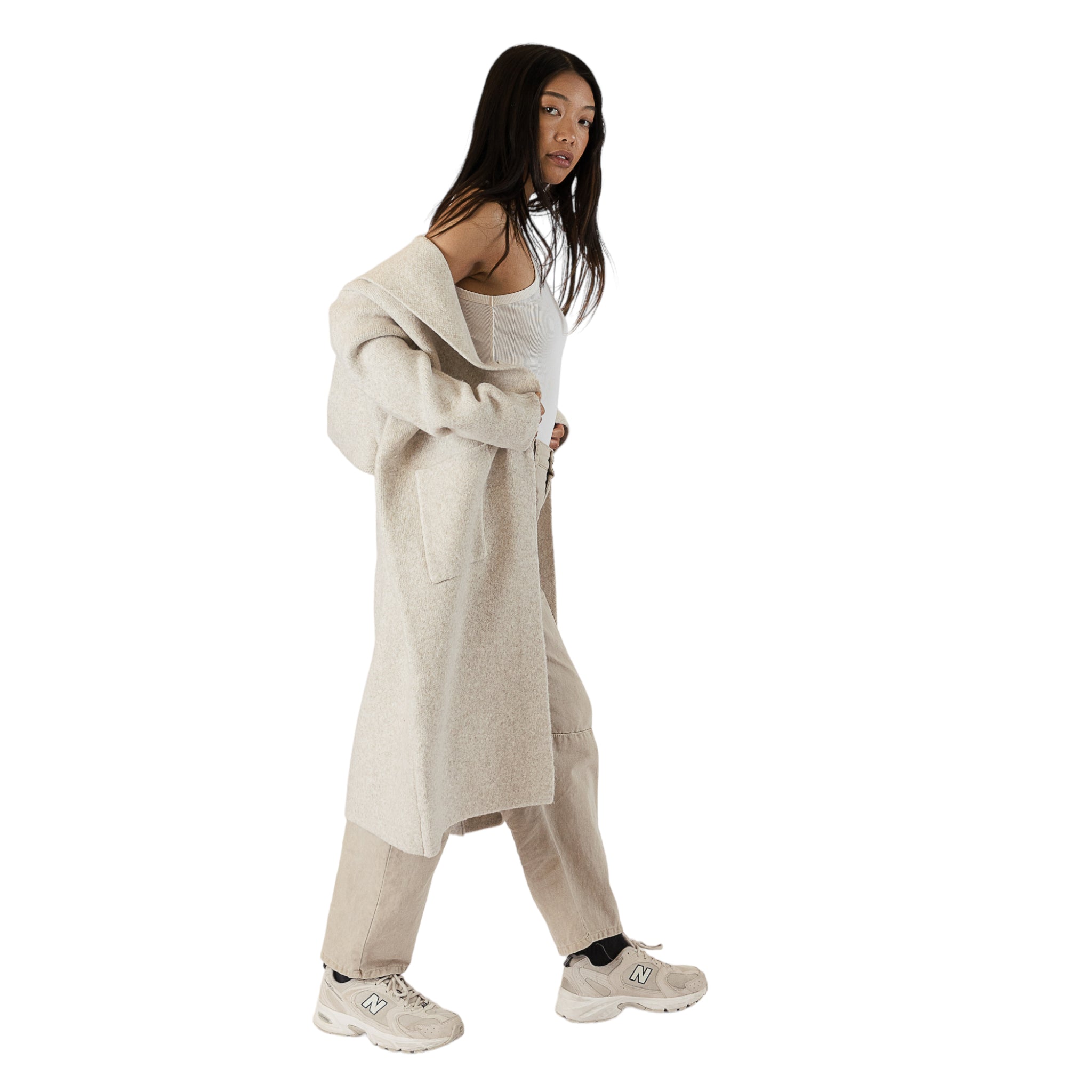 Long sweater with hoodie online