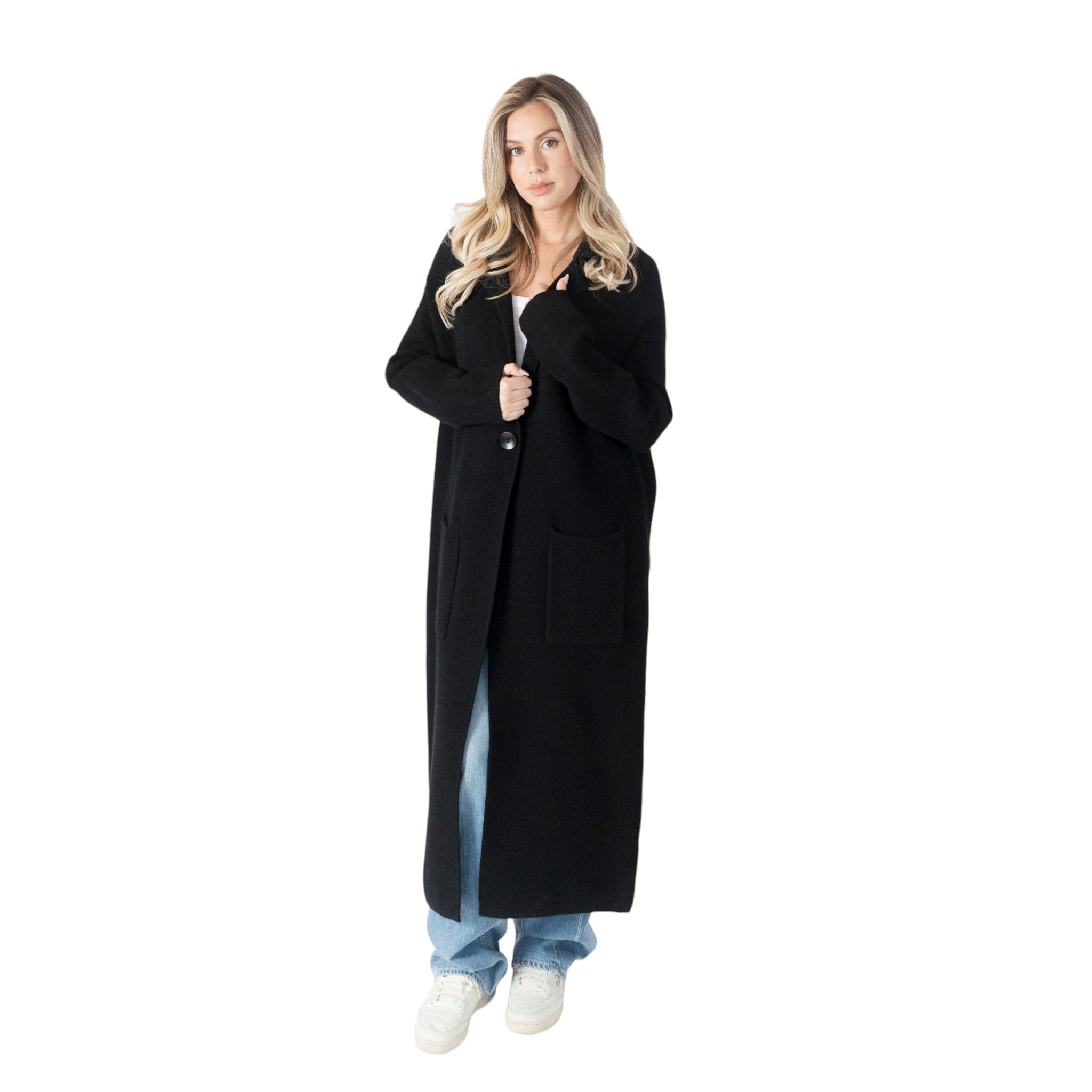 Long sweater coat with pockets best sale