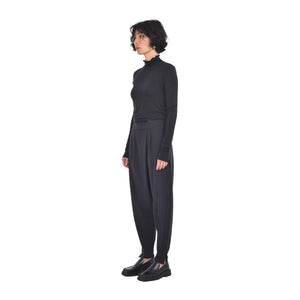 Galvan Asymmetrical Pants in Black-Veri Peri