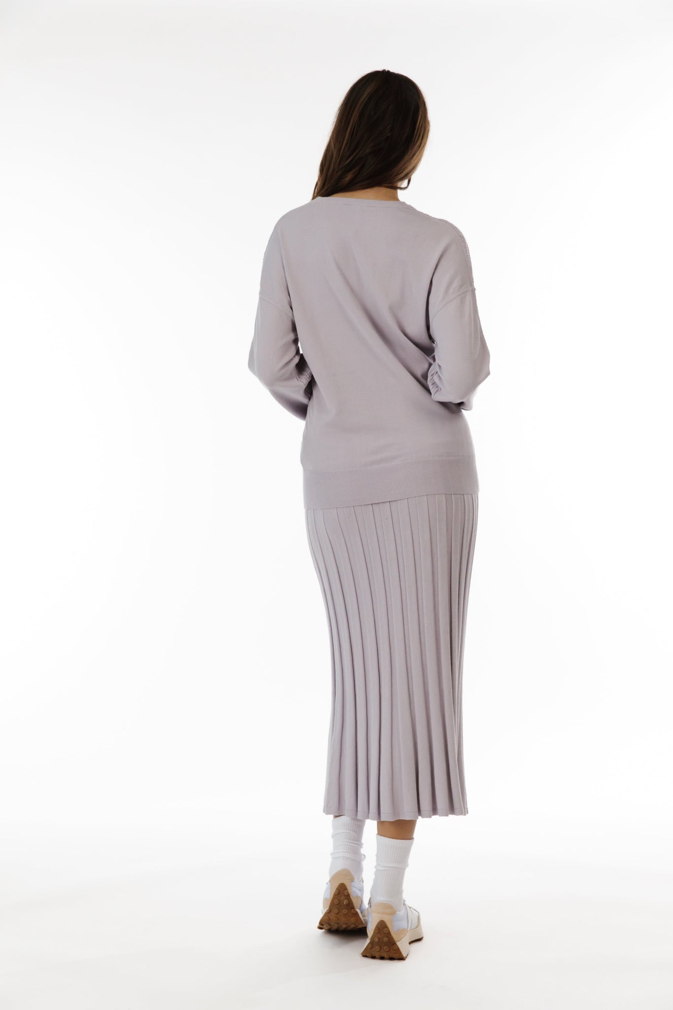 Kelly Wide Ribbed Skirt-Veri Peri