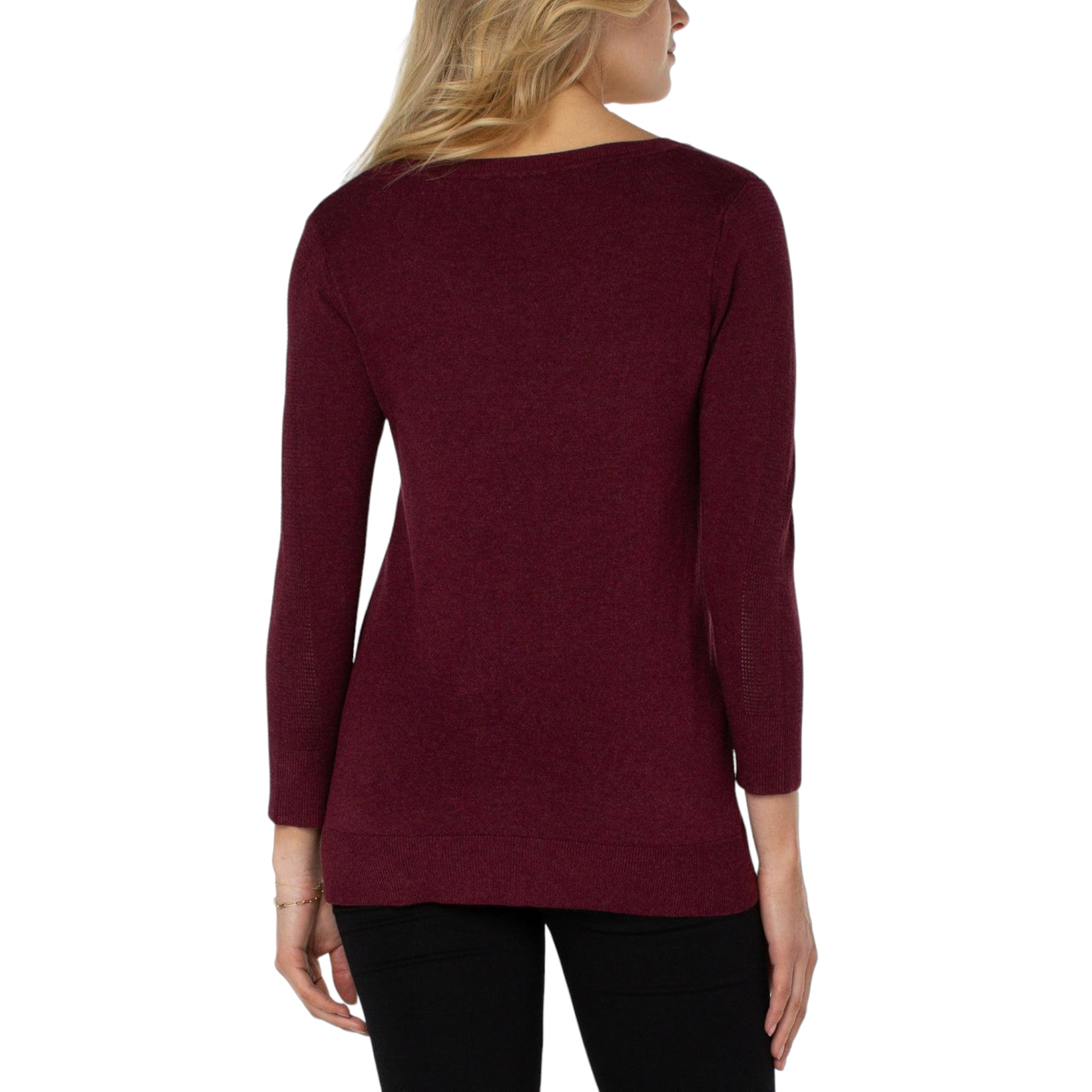 Sweater - Mulberry Heather V-Neck Sweater